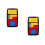 2Pcs Smart Sliding Puzzle Game Black Plastic Cognitive Development Toy 5