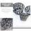 3Pcs Durable Grey Iron Gutter Protectors Fast Water Drain 10