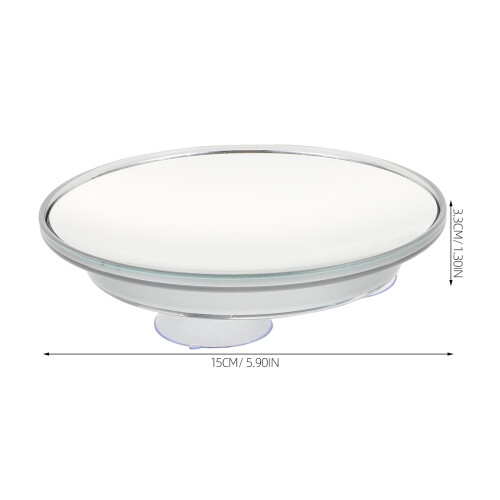 30X Magnifying Bathroom Mirror Silver Acrylic Suction Cup 1