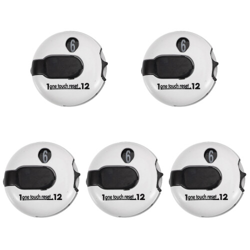 5Pièces Mini Compteur Score Golf Clip Portable Usage Sport