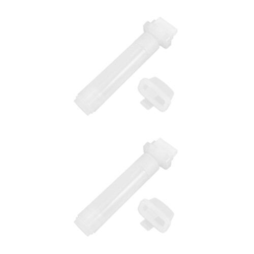 2Pcs White Fillable Flat Tip Acrylic Paint Markers Smooth Writing Pens 2