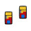 2Pcs Smart Sliding Puzzle Game Black Plastic Cognitive Development Toy 6