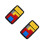2Pcs Smart Sliding Puzzle Game Black Plastic Cognitive Development Toy 7