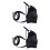 2Pcs Breathable Black Rabbit Harness Leash Soft Adjustable Pet Lead 1