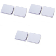 6Pcs Windproof Shower Curtain Clips White with Easy Adhesive Paste