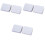 6Pcs Windproof Shower Curtain Clips White with Easy Adhesive Paste 1