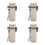4Pcs Portable Waterproof Lighter Case Travel Protective Keychain Cover 8