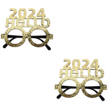 2Pièces Lunettes De Dorées 2024 Réutilisables Confortables