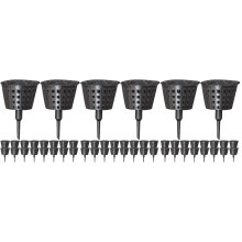 90Pièces Panier Engrais Plastique Noir Protection Animaux