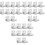 30Pcs Heavy Duty Silver Mirror Clips Frameless Wall Mount Brackets 5