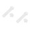2Pcs White Fillable Flat Tip Acrylic Paint Markers Smooth Writing Pens 5