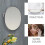 30X Magnifying Bathroom Mirror Silver Acrylic Suction Cup 7