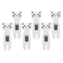 6Pièces Clips Fixation Chat Multi-Fonction En Ps Fer