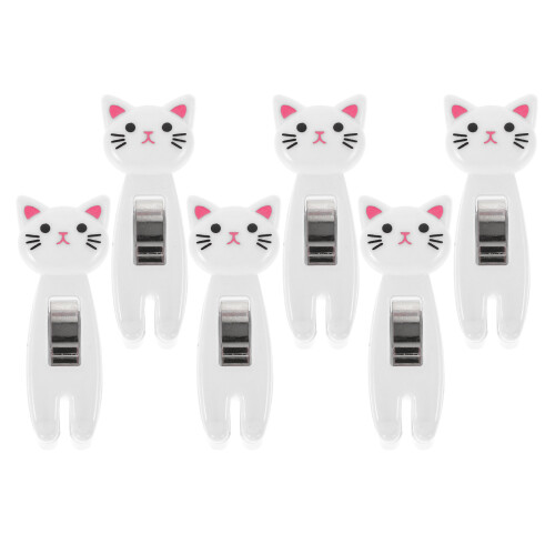 6Pièces Clips Fixation Chat Multi-Fonction En Ps Fer