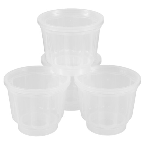 4 pièces coupes à dessert couvercles réutilisables