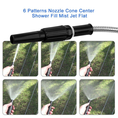 Expandable Garden Hose Kink Resistance Pvc Silver 1pack 2