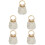 5Pcs White Woven Drawstring Handbag for Summer Casual Use 5