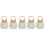 5Pcs White Woven Drawstring Handbag for Summer Casual Use 8