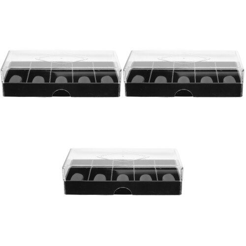 3Pièces Porte-Jetons Poker Noir Multi-Usage Pour Rangement