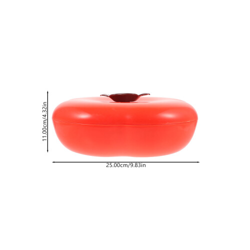 Orange Divided Serving Dish with Lid PP Snack Tray for Home Use 1