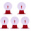 5Pcs Multi Color Lightweight Plastic Prize Turntable Party Game Prop 3