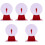 5Pcs Multi Color Lightweight Plastic Prize Turntable Party Game Prop 4