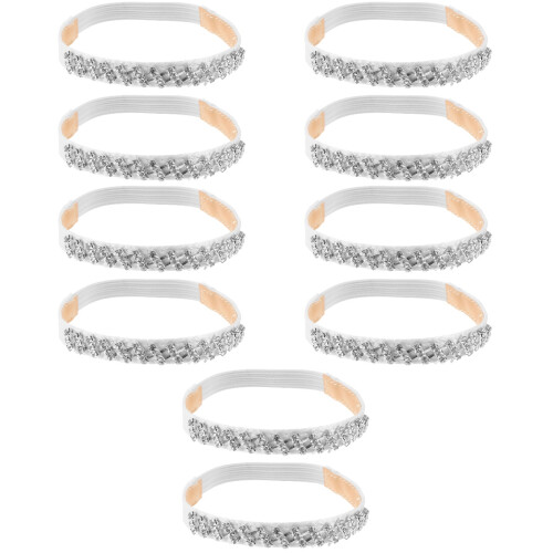 5Paires Sangles Talons Blanches Antidérapantes Mode