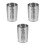 3Pcs Metal Cutlery Holder Silver Kitchen Spoon Fork Organizer 3