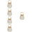 5Pcs White Woven Drawstring Handbag for Summer Casual Use 11