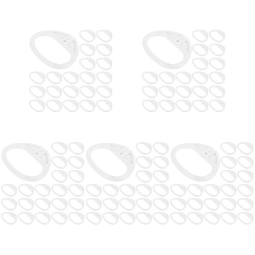 100Pcs White Plastic Pull Handle for Music Box Pull String Replacement 2