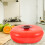 Orange Divided Serving Dish with Lid PP Snack Tray for Home Use 7