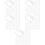 100Pcs White Plastic Pull Handle for Music Box Pull String Replacement 7