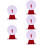 5Pcs Multi Color Lightweight Plastic Prize Turntable Party Game Prop 10