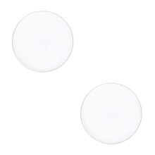 2Pcs Convex Glass Lens Double Convex Transparent for Lab Experiments