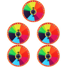 5Pièces Roues De Loterie Suspendues Multicolores Pour Activités