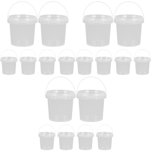 18Pièces Conteneurs Alimentaires PP Transparent Portable