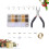 3Sets DIY Earrings Making Kit Multi-Color Durable Jewelry Material Set 10