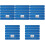 5Ensembles Strips Tableau Feutre Ciel Auto-Adhésif Pour Murs DIY 1