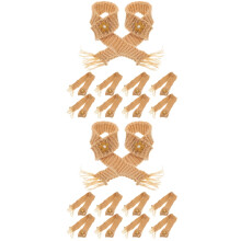 20Pièces Écharpes Khaki Ajustables En Coton Pour Poupées Et Fêtes