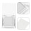 5St Wit Matte Oogschaduw Palette Poeder Dames Voor Heldere 6
