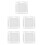 5St Wit Matte Oogschaduw Palette Poeder Dames Voor Heldere 7