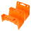 2Pcs Wall Mounted Orange Hose Holder PP Heavy Duty Storage Rack 1
