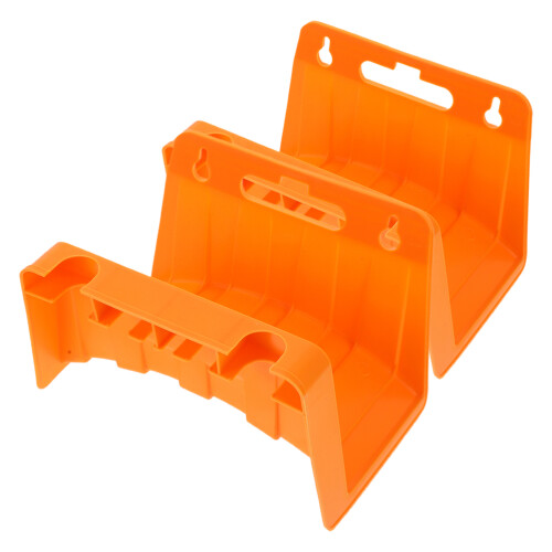 2Pcs Wall Mounted Orange Hose Holder PP Heavy Duty Storage Rack