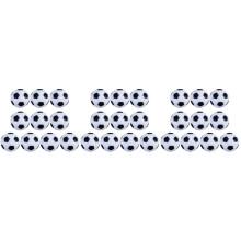 30Pcs Table Football Balls Plastic Replacement for Soccer Table Games