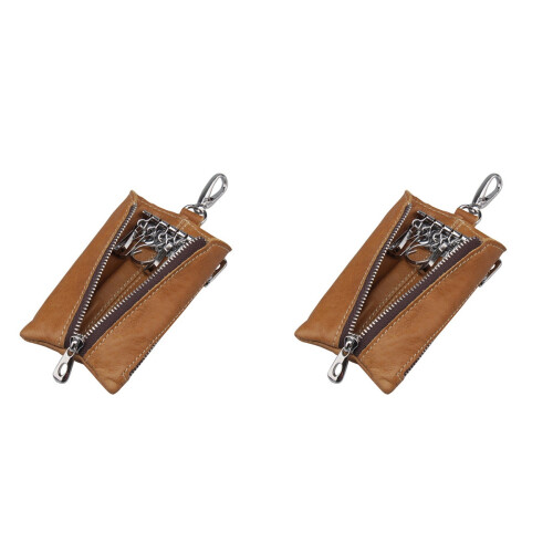 2 Pcs Key Bag Man Pu Remote Control