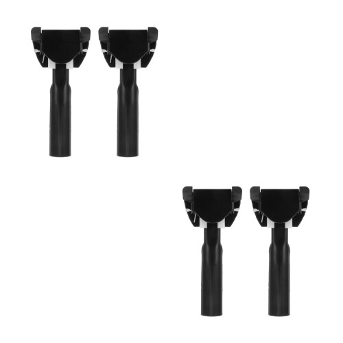 4Pièces Pinces Supports Chrome Pour Manche De Balai Polyvalent