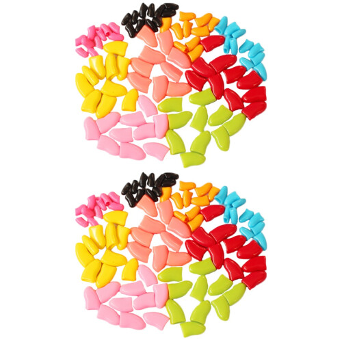 280Pcs Pet Claw Protectors Bright Cat Claw Caps Comfortable Durable