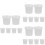 18Pièces Conteneurs Alimentaires PP Transparent Portable 7