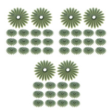 300Pcs Green Plastic Flower Calyx Caps for DIY Bouquet Making Supplies