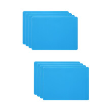 8Pcs Sky Blue Silicone Sheet for Resin Craft DIY Multipurpose Mat